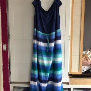Cinch Waist Maxi Dress